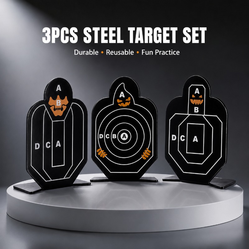 Practice Target Board - High‑Impact‑Resistant Alloy Marking Target Kit, 3‑Pack