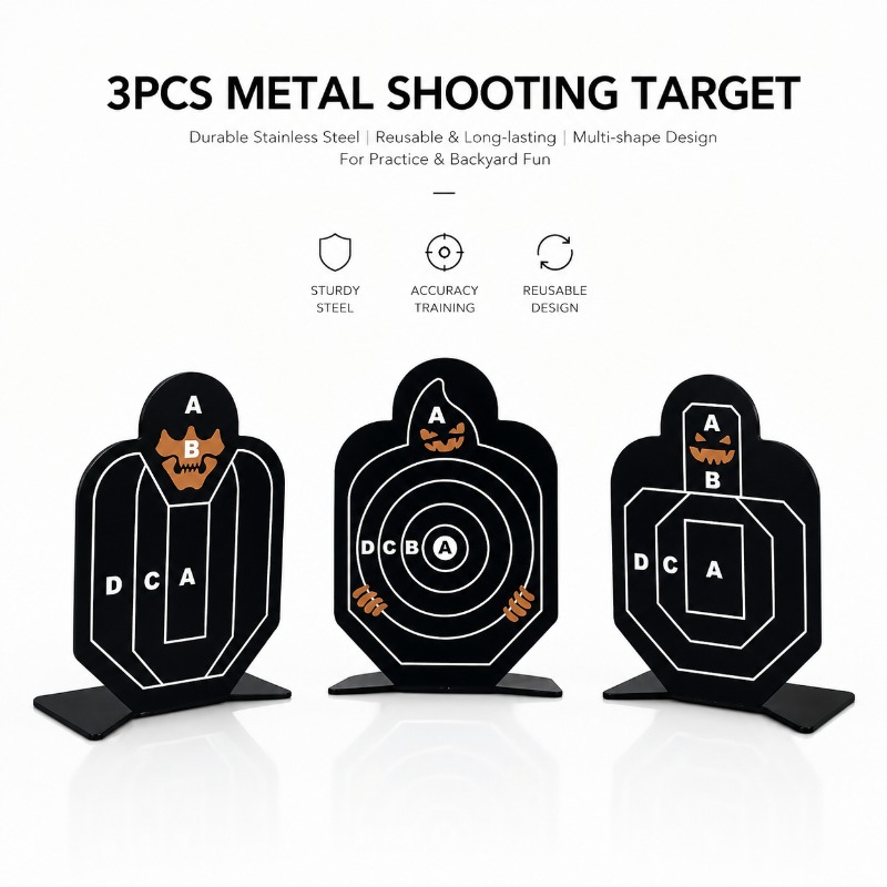 Practice Target Board - Sturdy Self‑Standing Metal Practice Target Kit,