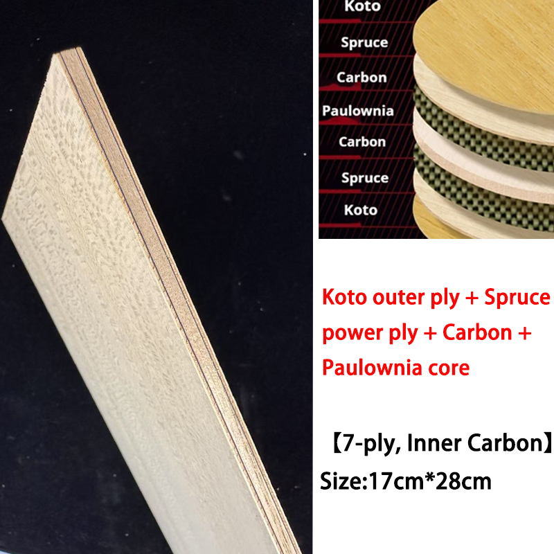 Koto DIY Table Tennis Blade Wo - Stiga Carbon Blade ulasan dan harga