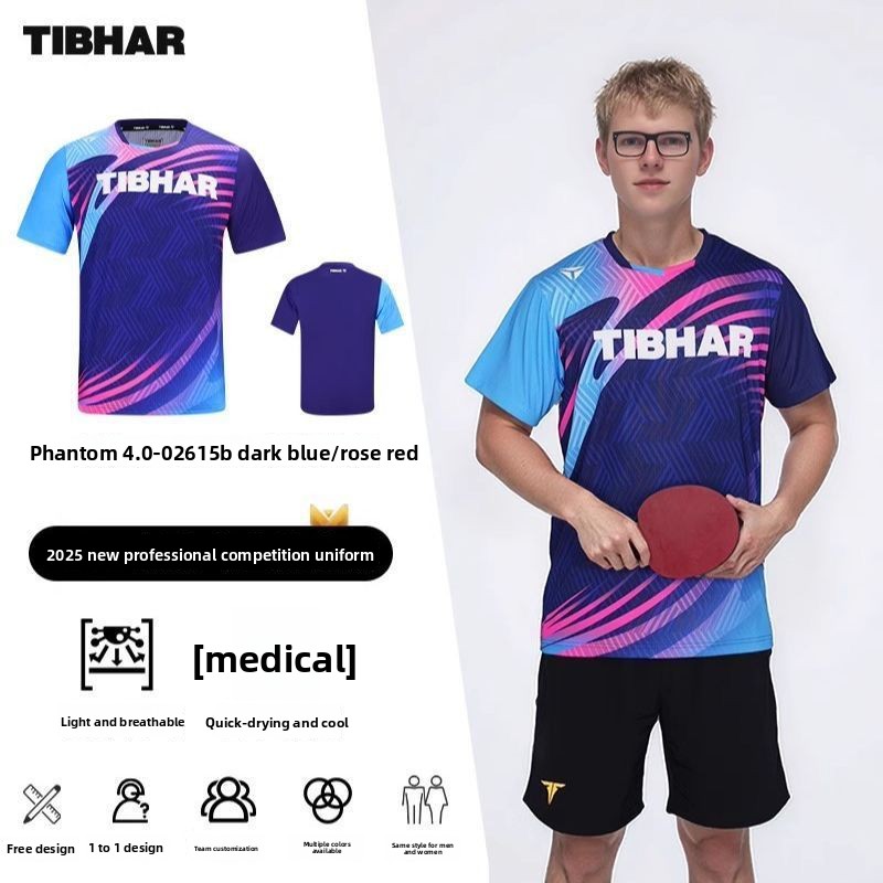 TIBHAR Dance 4.0 Table Tennis  - Table Tennis Club Jersey ulasan dan harga