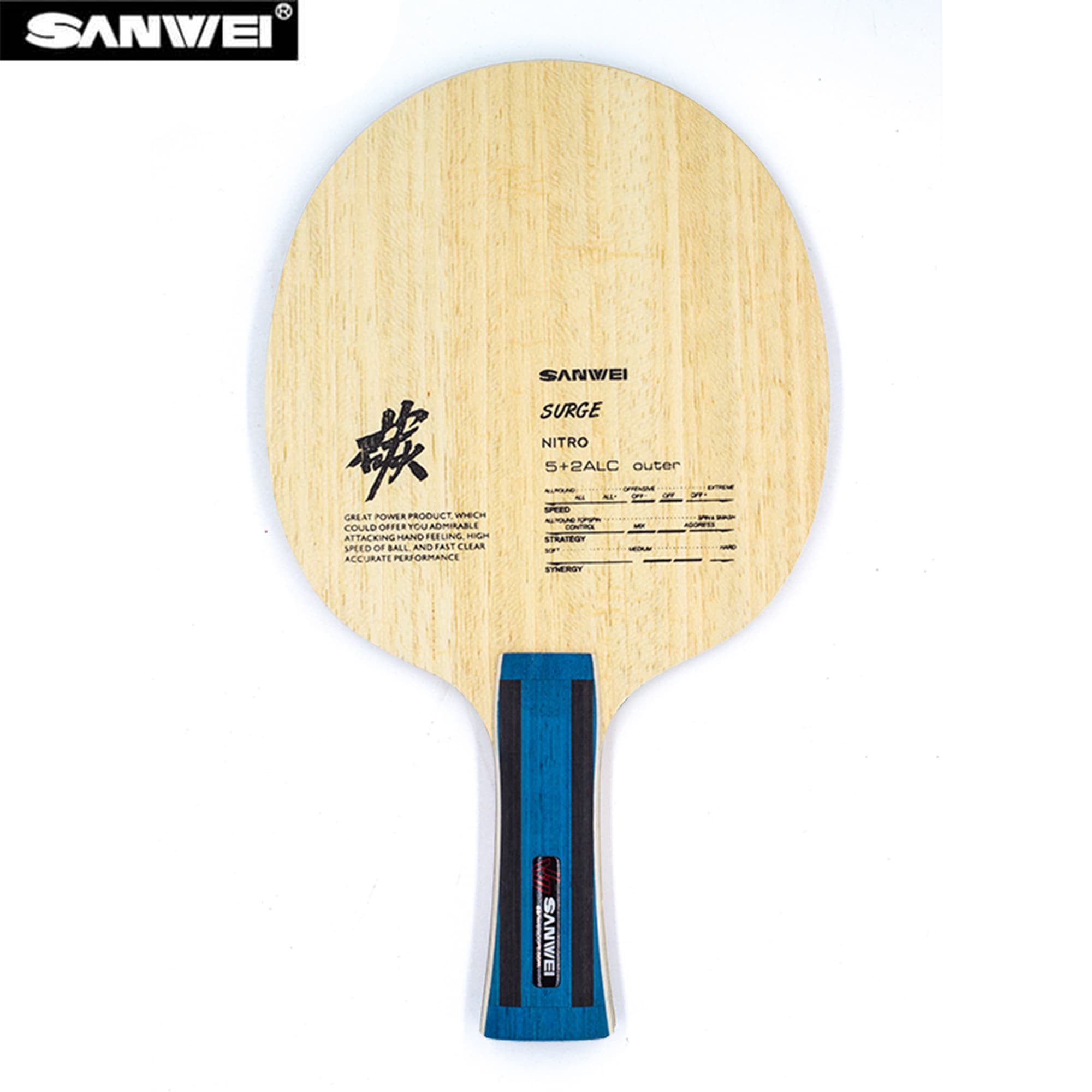 SANWEI Nitro ALC Table Tennis  - Stiga Carbon Blade ulasan dan harga