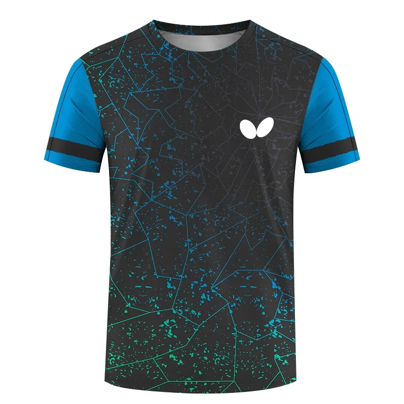 Men's short-sleeve, round-neck - Table Tennis Club Jersey ulasan dan harga