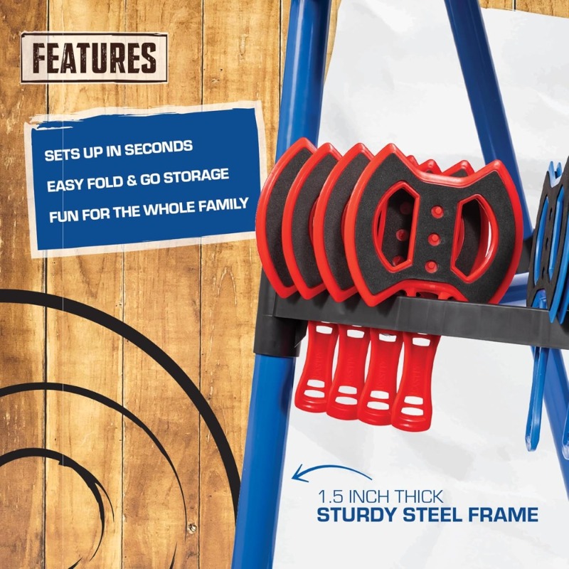 Steel Frame Axe Throwing Targe - Practice Target Board ulasan dan harga