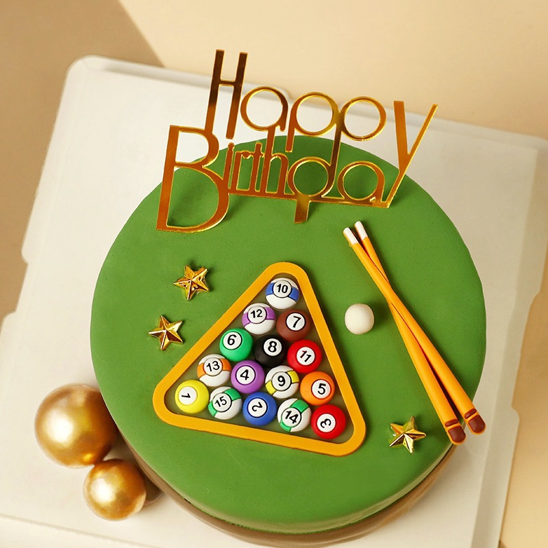 Billiard Ball Cake Decoration  - Table Tennis Shop ulasan dan harga