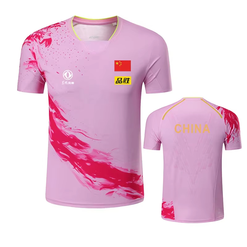 China Dragon Table Tennis Prin - Table Tennis Club Jersey ulasan dan harga