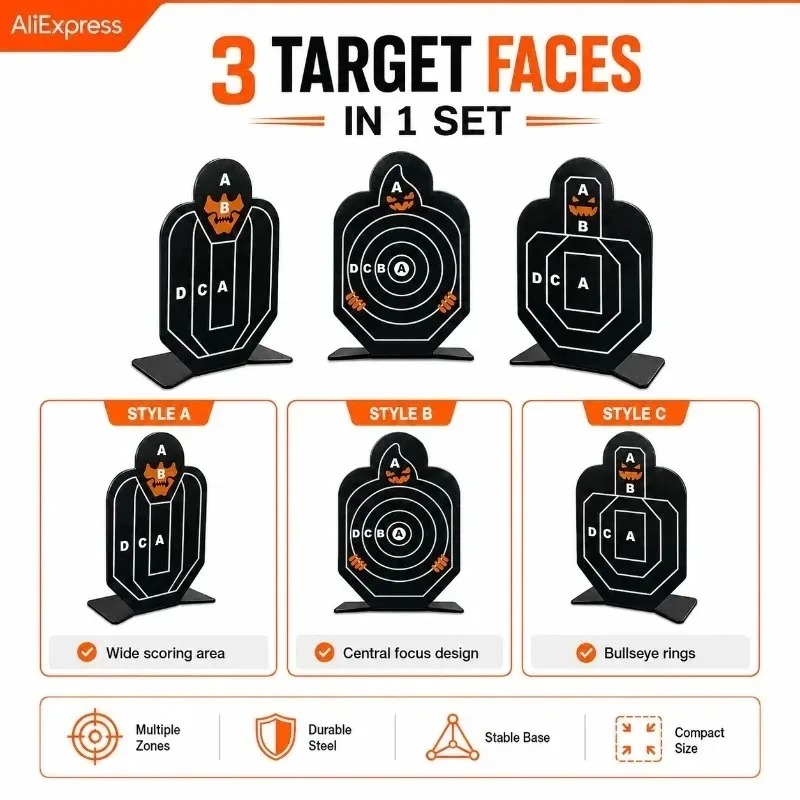 Sturdy Self‑Standing Metal Pra - Practice Target Board ulasan dan harga
