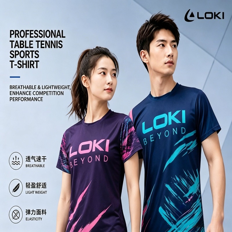 LOKI BEYOND Table Tennis Jerse - Table Tennis Club Jersey ulasan dan harga