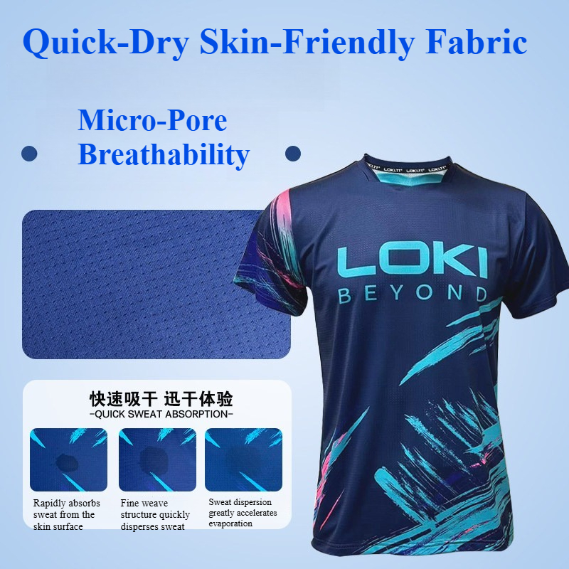 LOKI BEYOND Table Tennis Jerse - Table Tennis Club Jersey ulasan dan harga