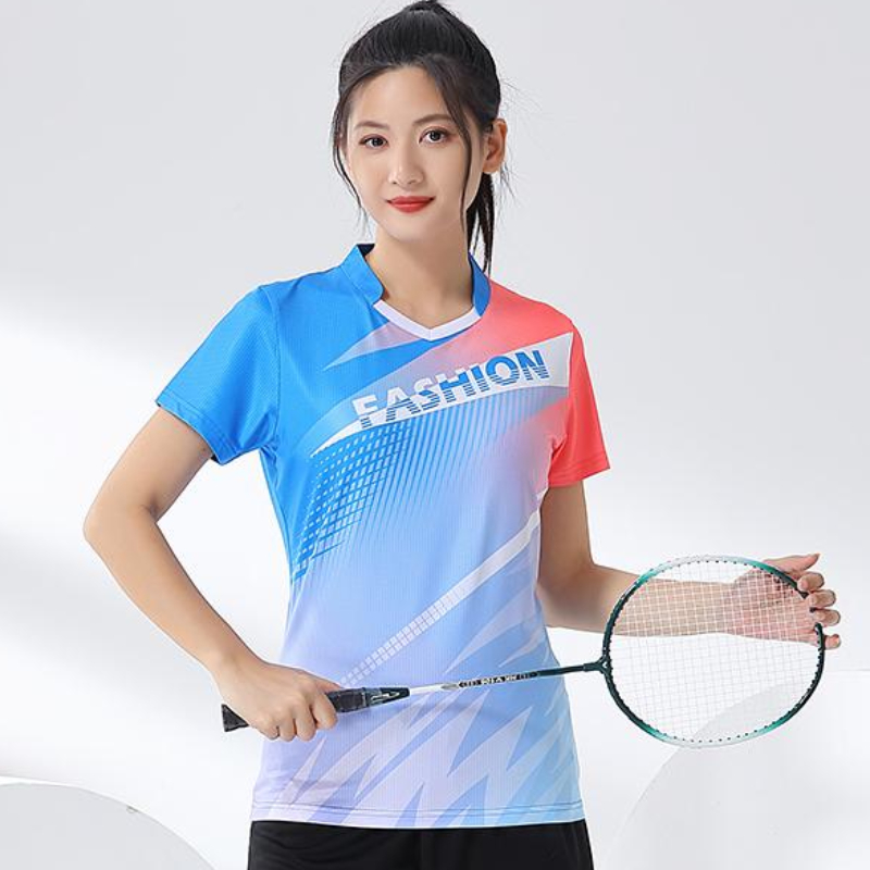 Women Badminton Shirt Print Go - Table Tennis Volleyball ulasan dan harga