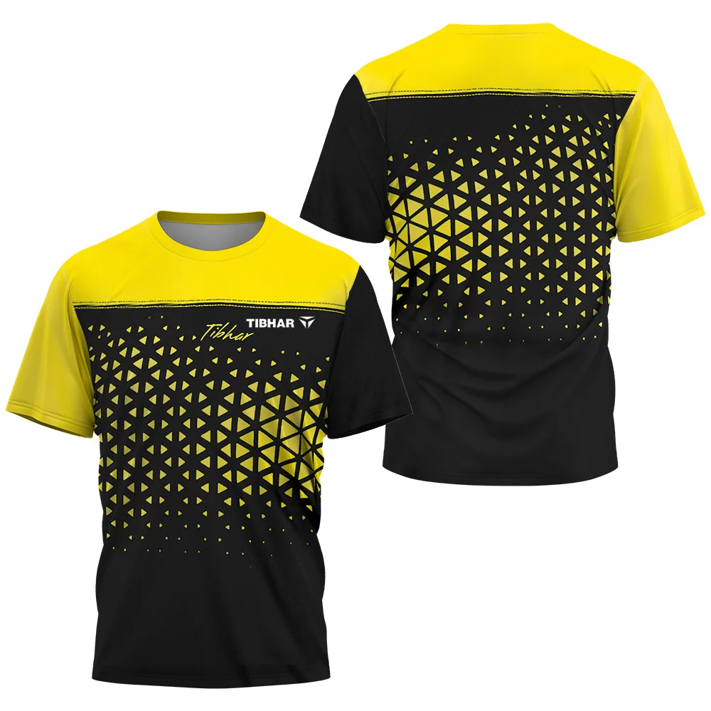 2024 Triangle Fragment Men's T - Table Tennis Club Jersey ulasan dan harga