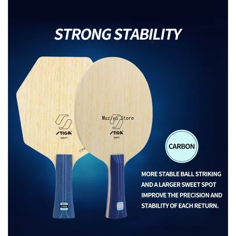 Original STIGA Wavy Ultra Fibr - Stiga Carbon Blade ulasan dan harga