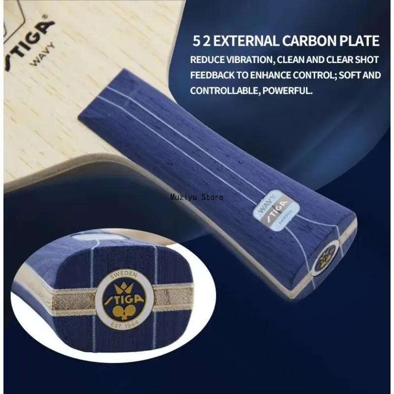 Original STIGA Wavy Ultra Fibr - Stiga Carbon Blade ulasan dan harga