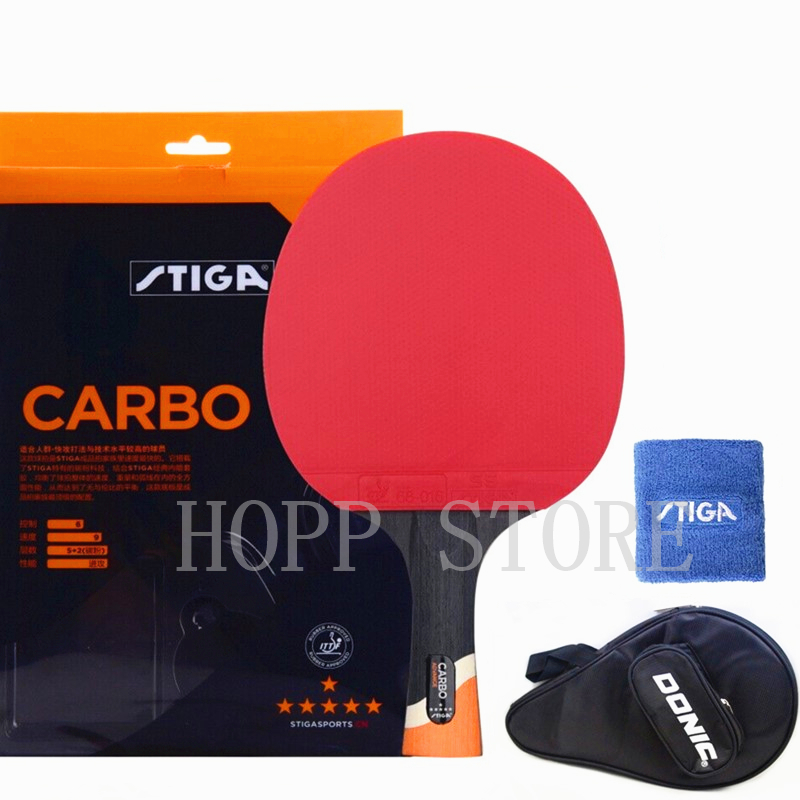 STIGA 6 Star Racket Offensive  - Stiga Carbon Blade ulasan dan harga
